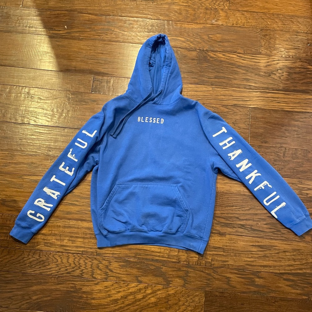 Thankful, Grateful, Blessed hoodie.